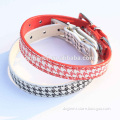 Fashionable Dog Tracking Collar Dog Leather Collar Bling Leather Pet Collar